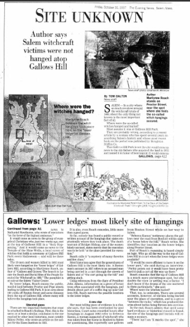 Site Unknown: Gallows Hill: Salem Evening News